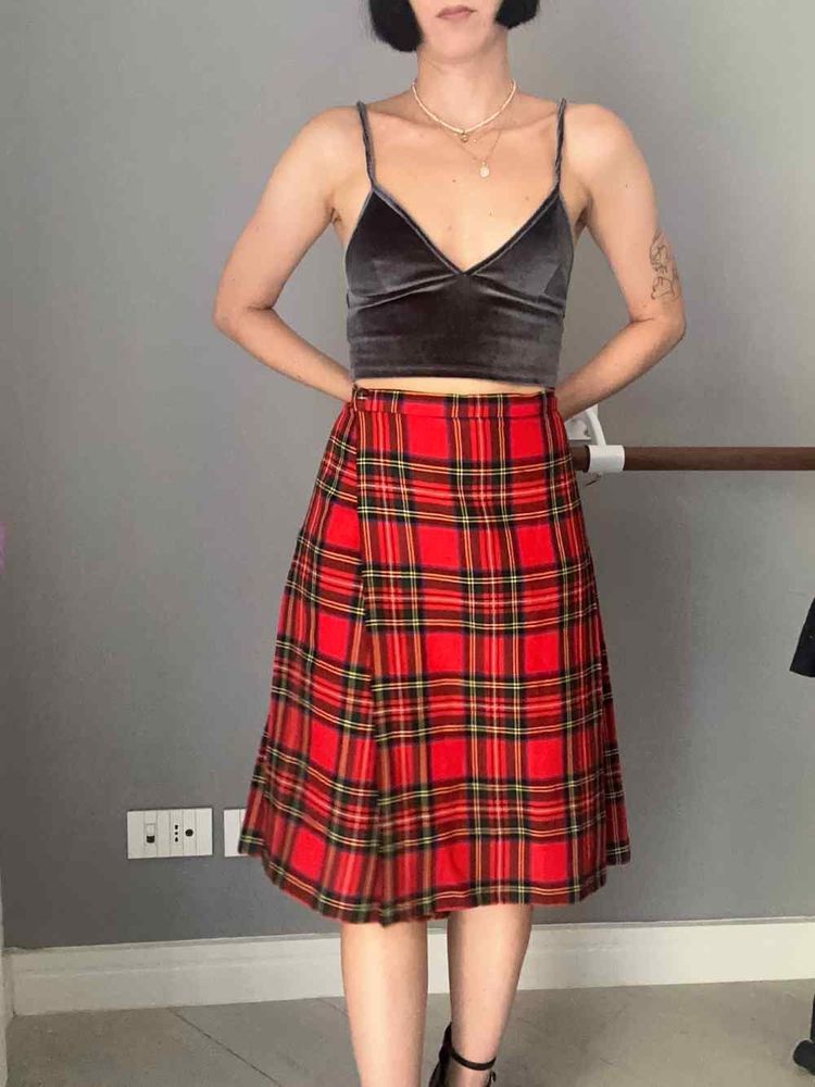 Other red plaid skirt  product image
